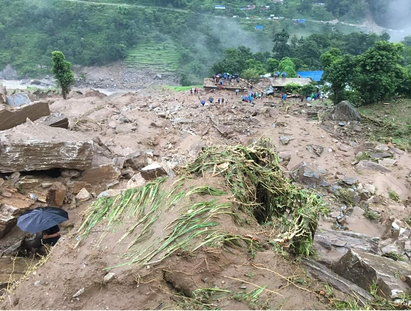 Landslide in Sindhupalchowk