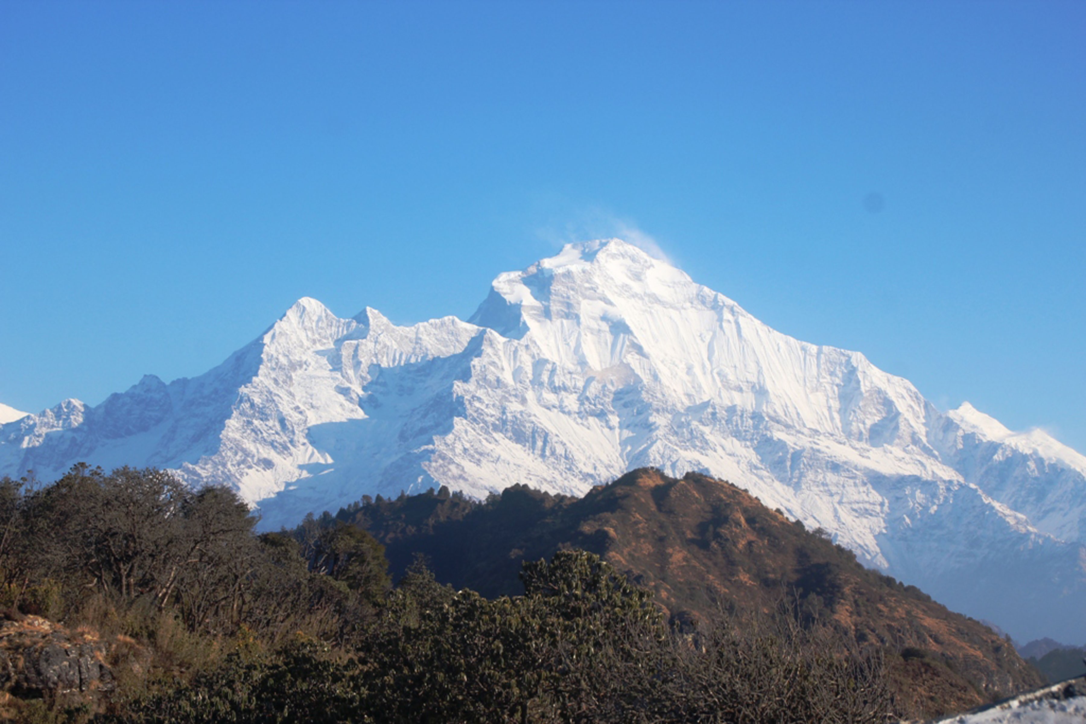 Dhaulagiri mountain seen from Malika