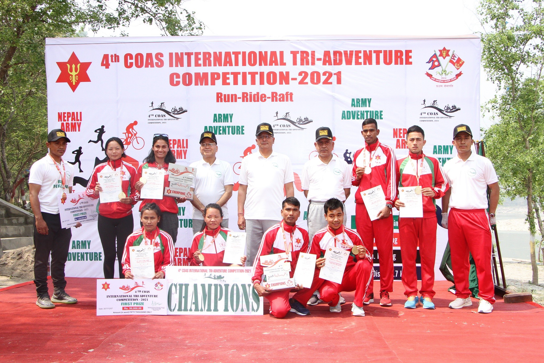 Tribhuvan Army Club 'A' clinches CoAS Int'l Tri-Adventure Competition