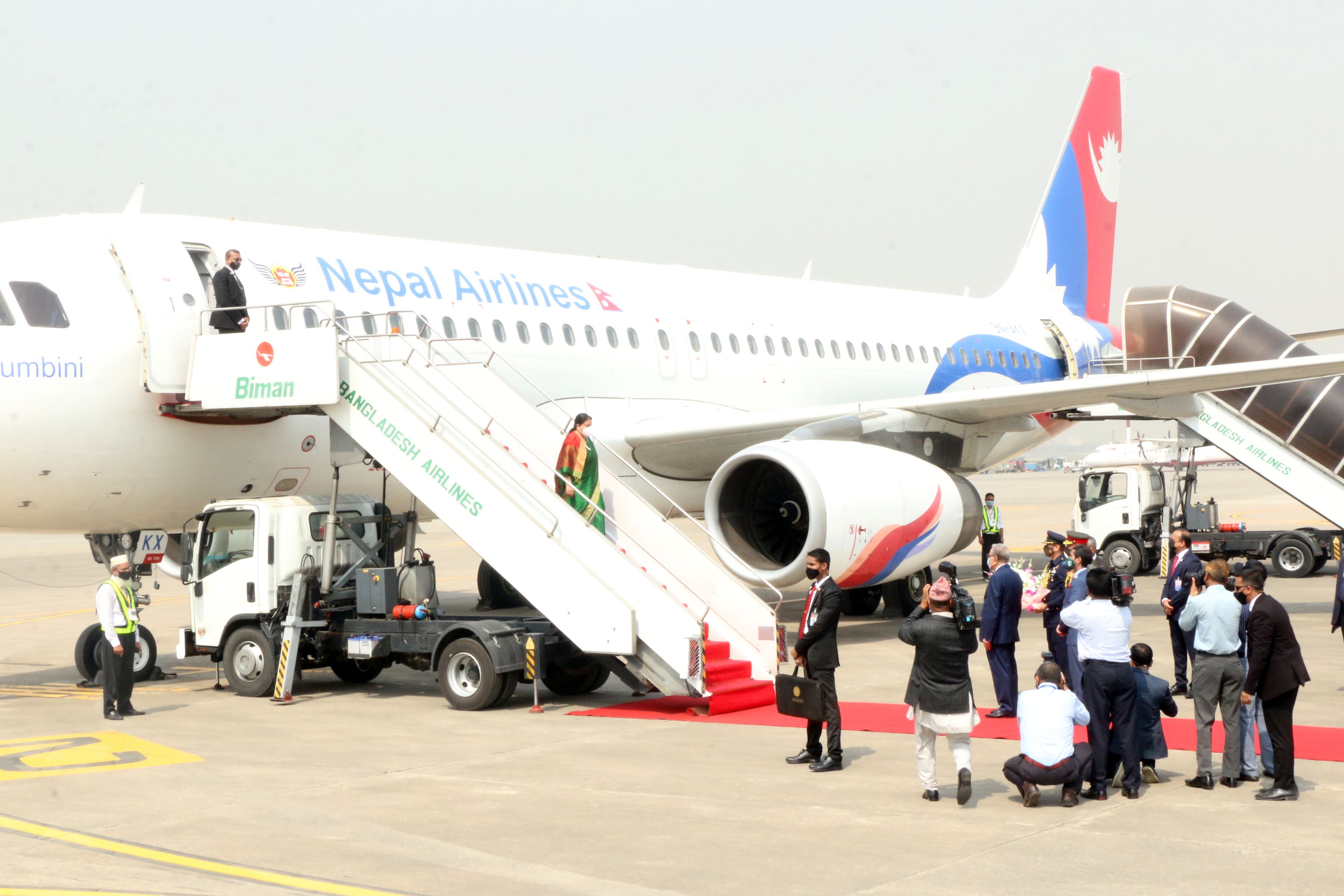 President Bhandari arrives in Dhaka, important meetings scheduled