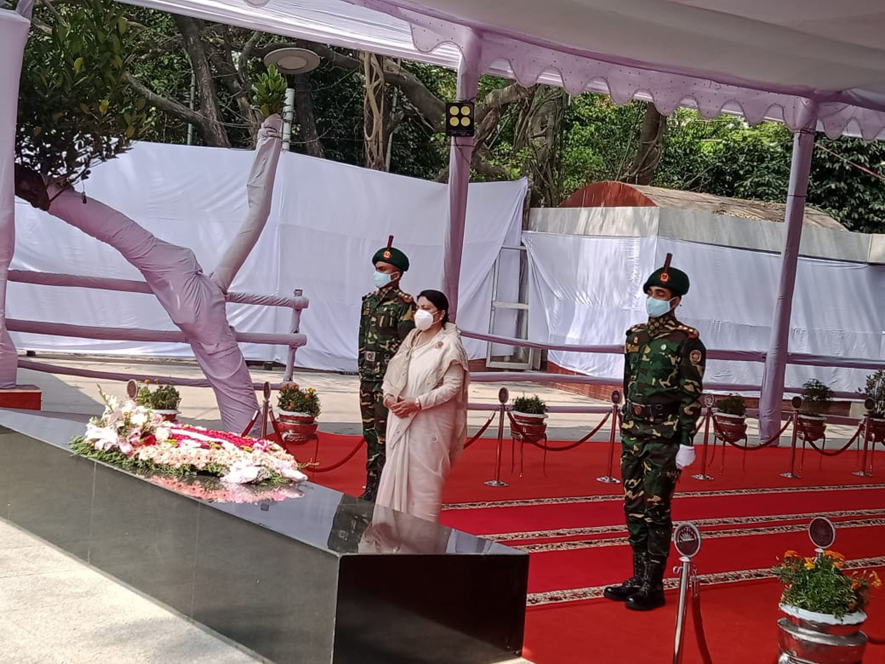 President Bhandari visits Bangabandhu Memorial museum