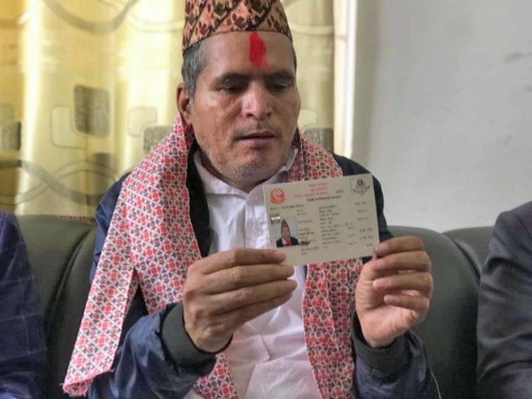 Durga Prasad gets his citizenship certificate