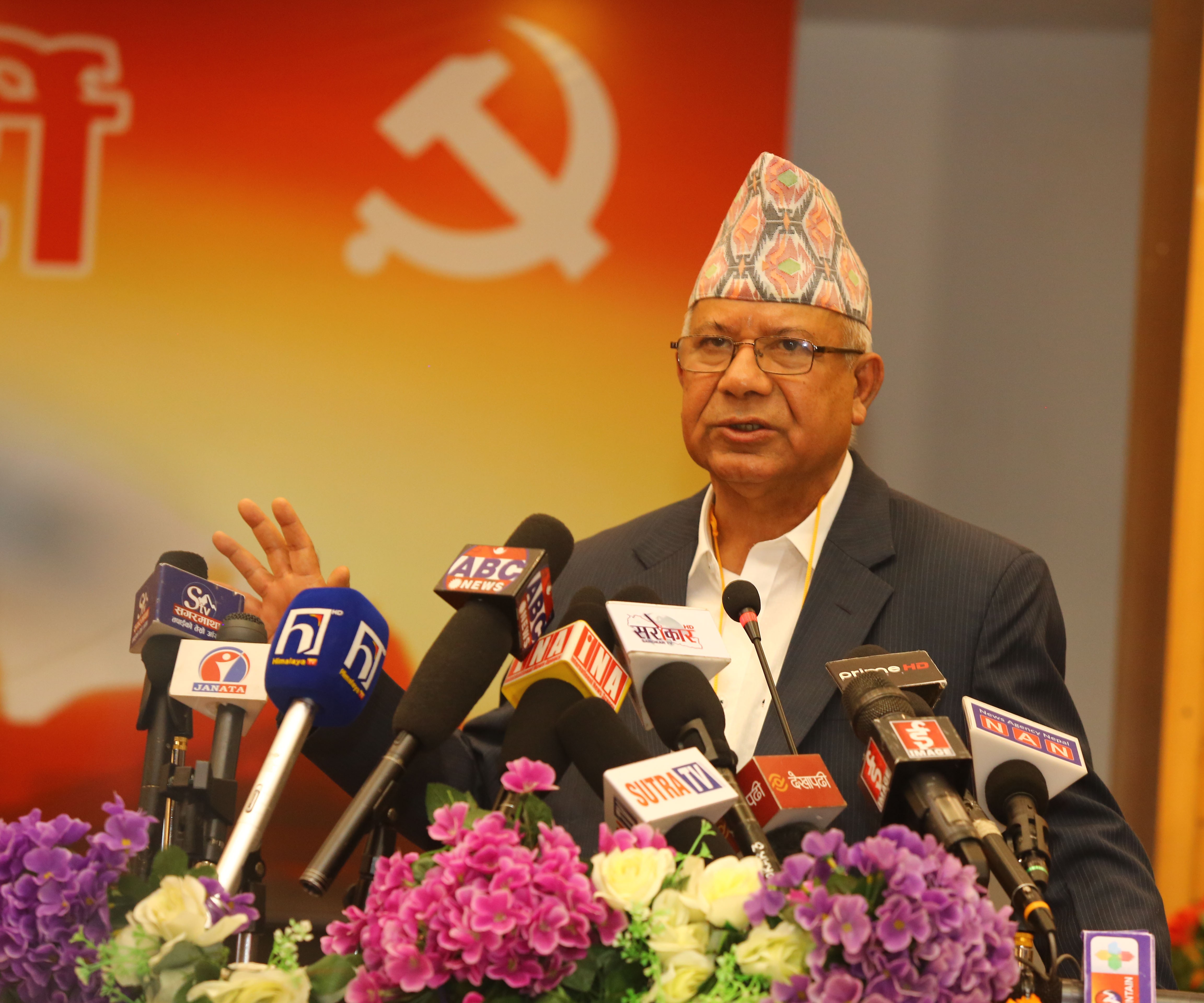 Will take a communist movement to a new height: UML leader Nepal