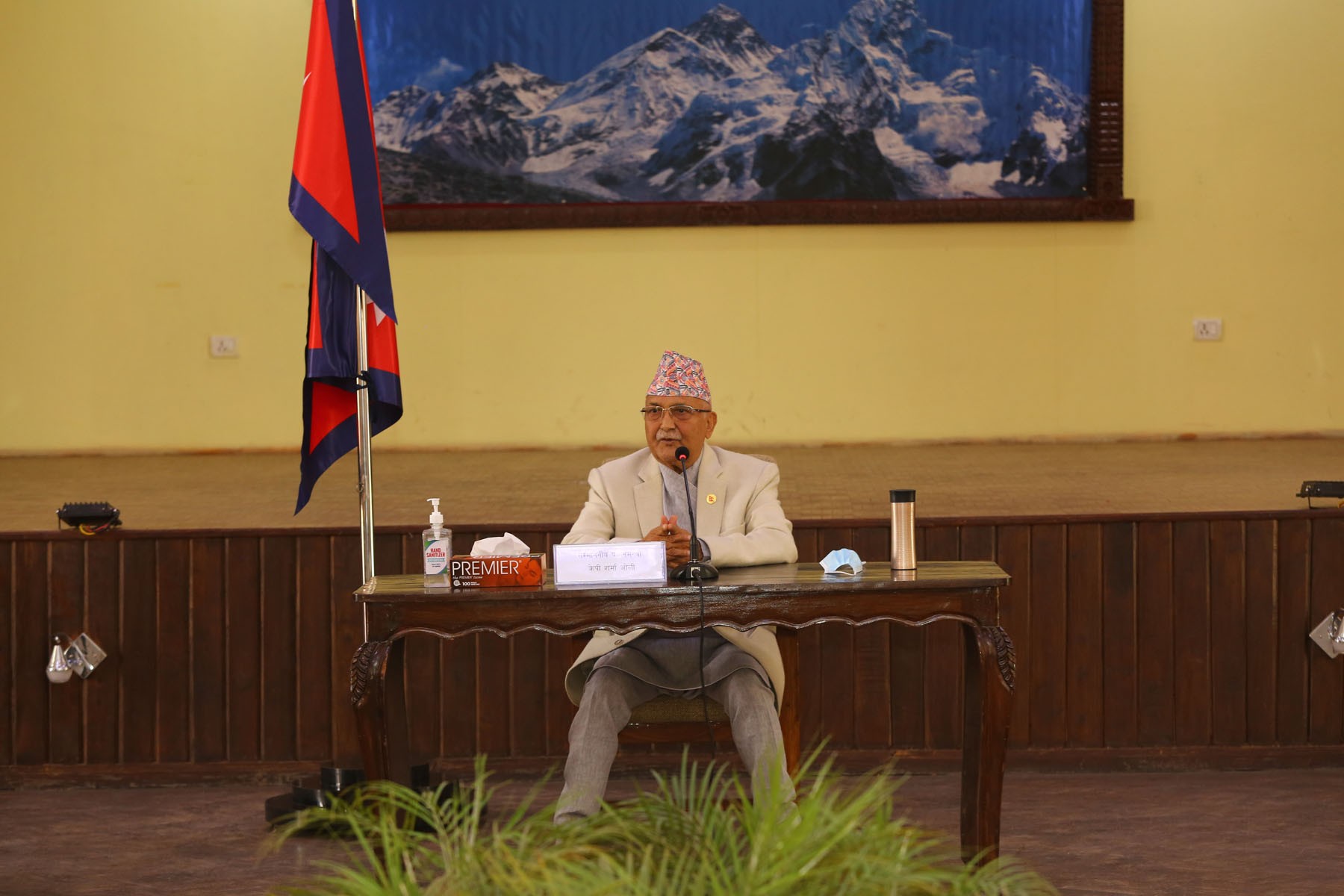 PM Oli asks for support from all to tackle COVID-19 pandemic