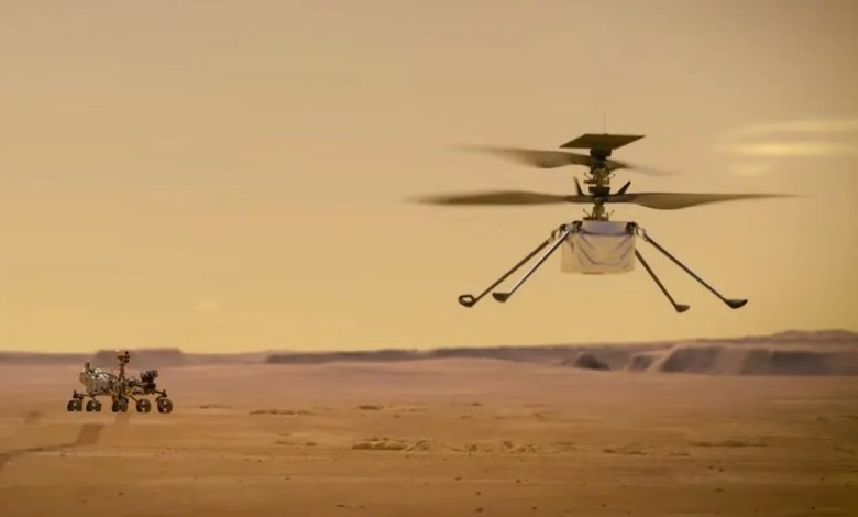 NASA sends small helicopter to Mars