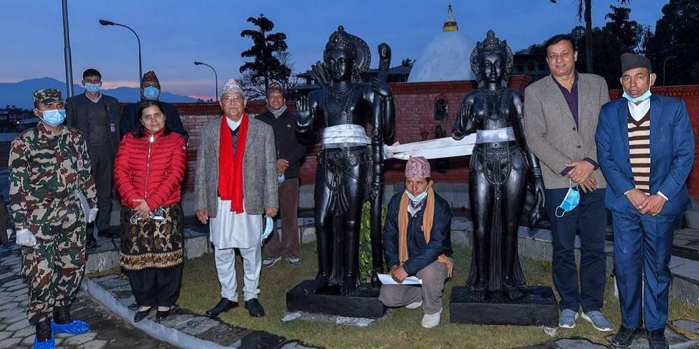 Chariot procession with Ram and Sita statues proceeded for Ayodhya