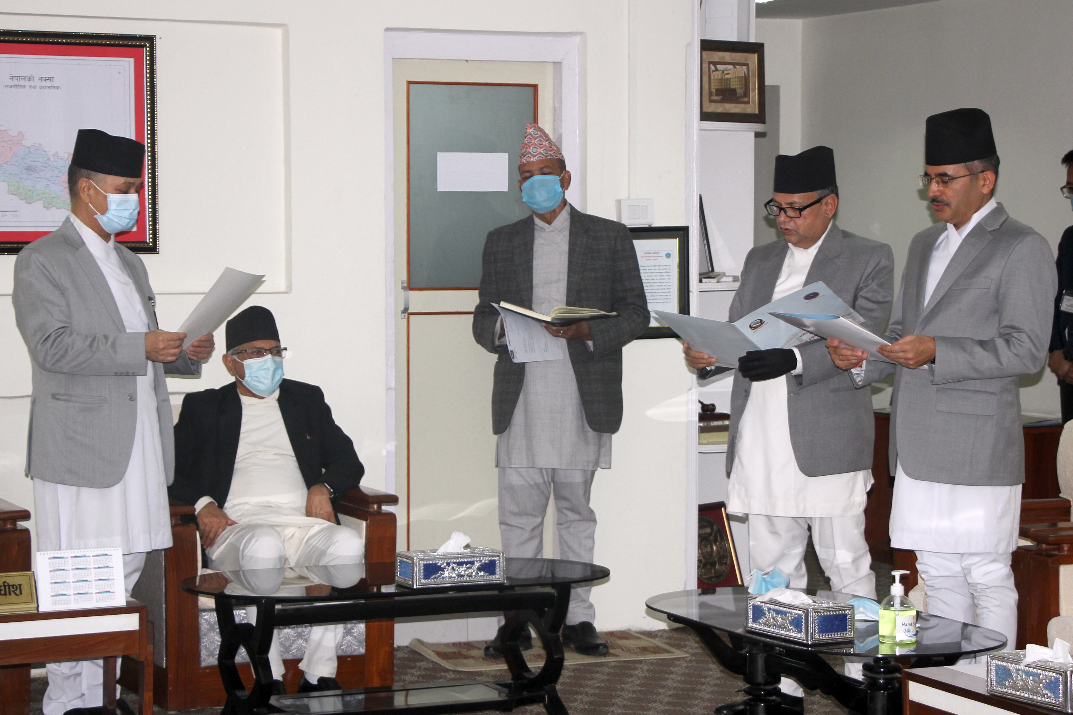 Justices Chudal and Subedi take oath of office and secrecy