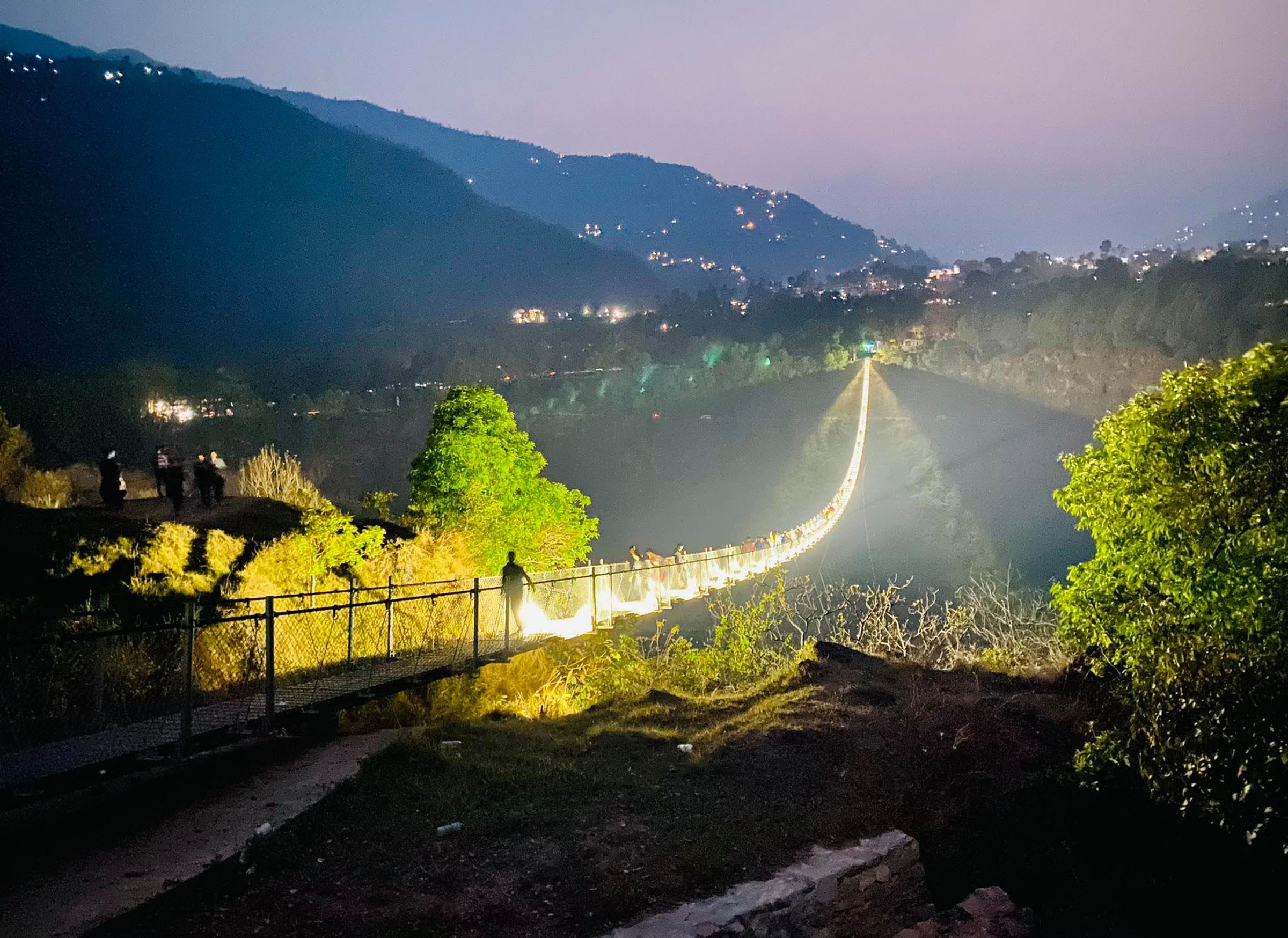 A suspension bridge to attract visitors