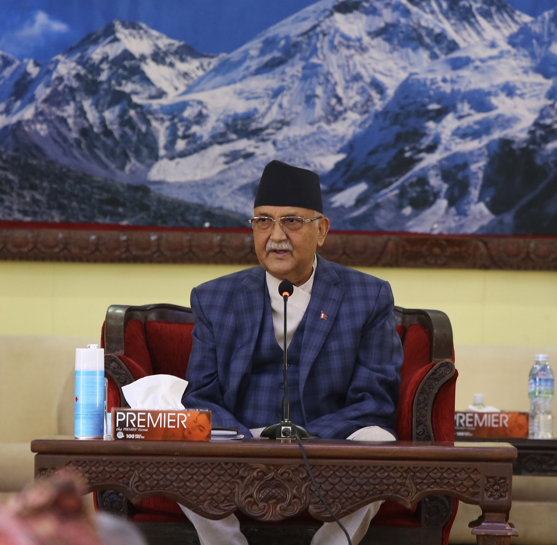 PM Oli in self-isolation