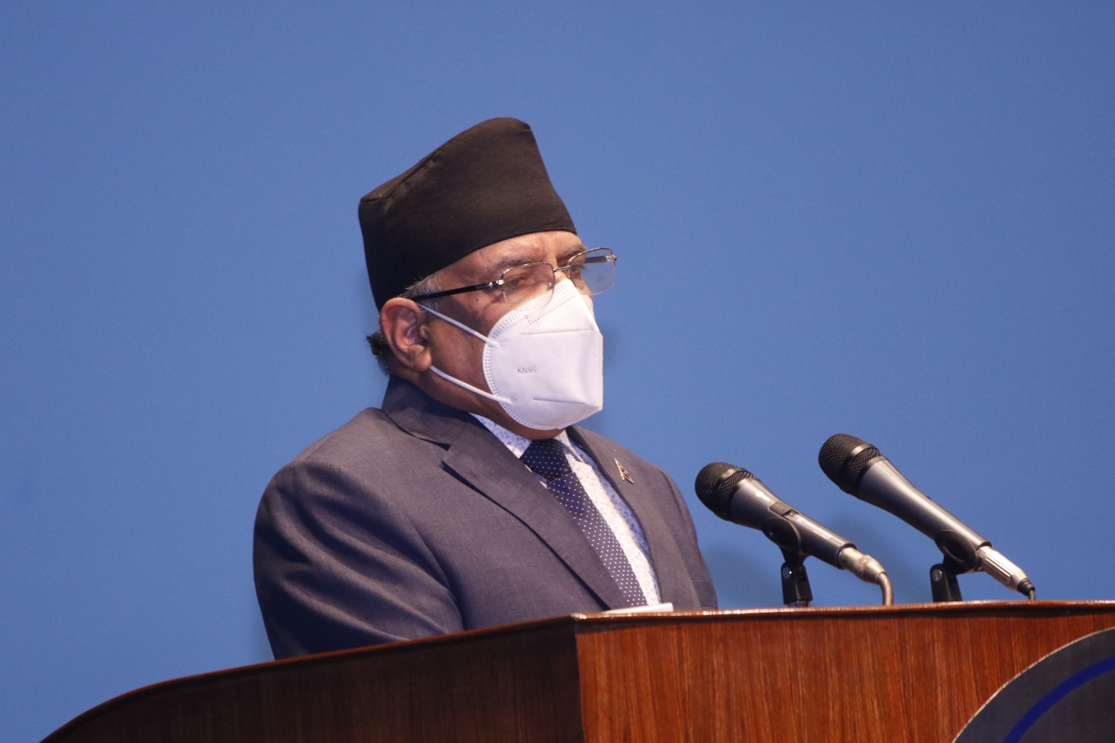 Prachanda calls for unity among all for control of corona virus