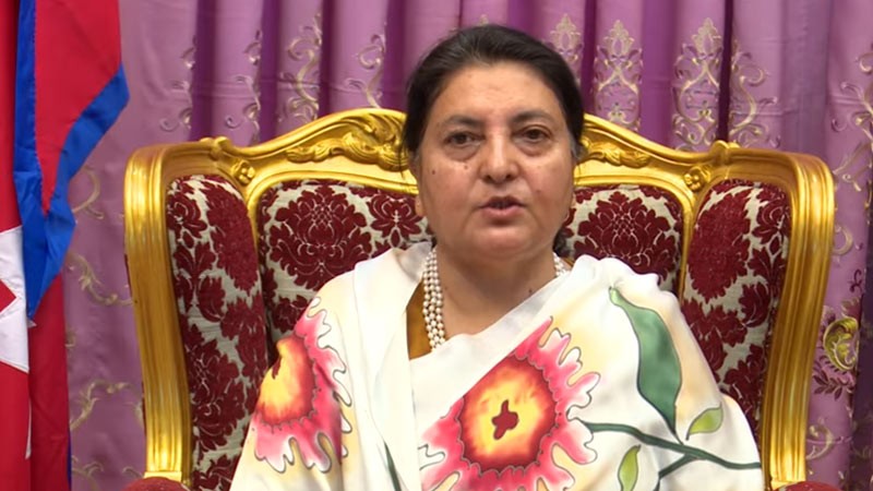 President Bhandari thanks Chinese counterpart for vaccines