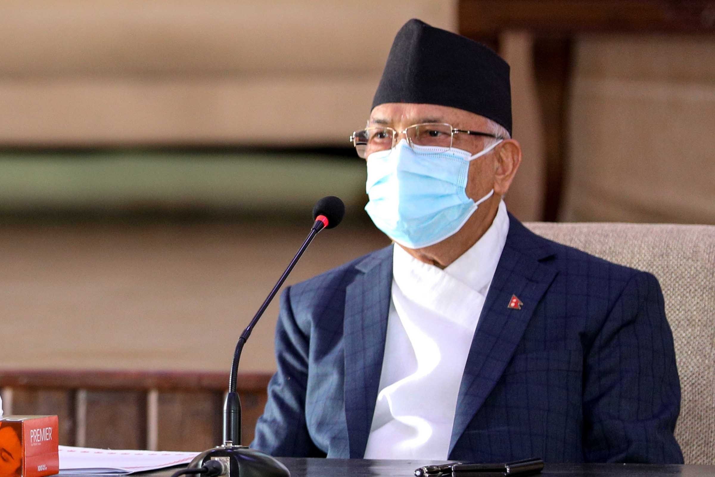 PM Oli says government effortful to save lives of people in pandemic