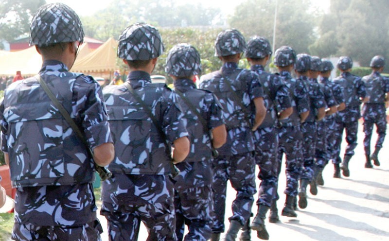 सीमा सुरक्षार्थ तिङ्करमा खटियो प्रहरी