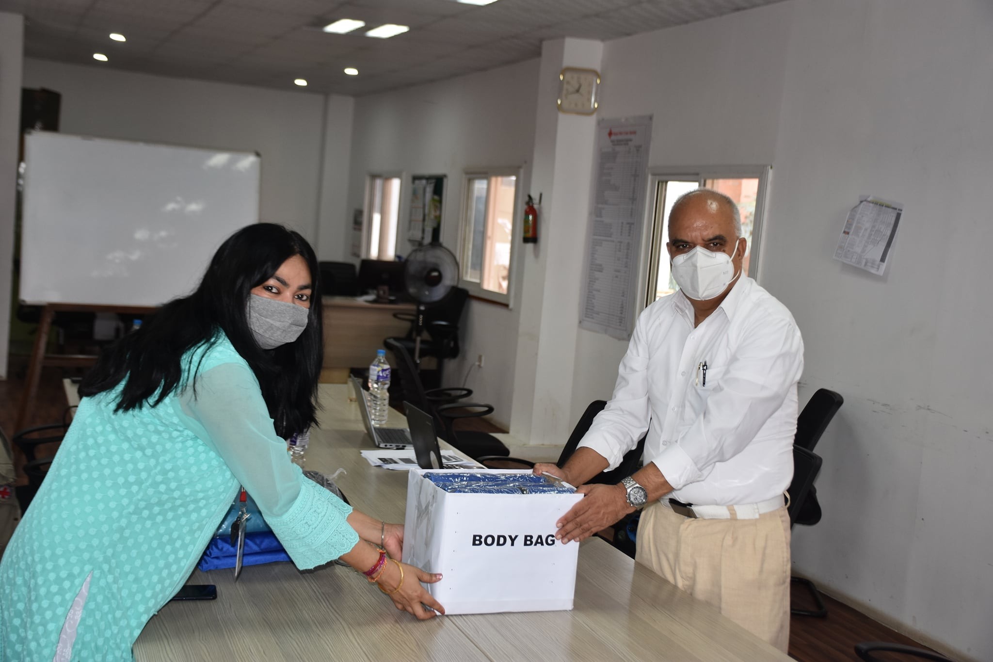 Body bags handed over to Nepal Cross Society