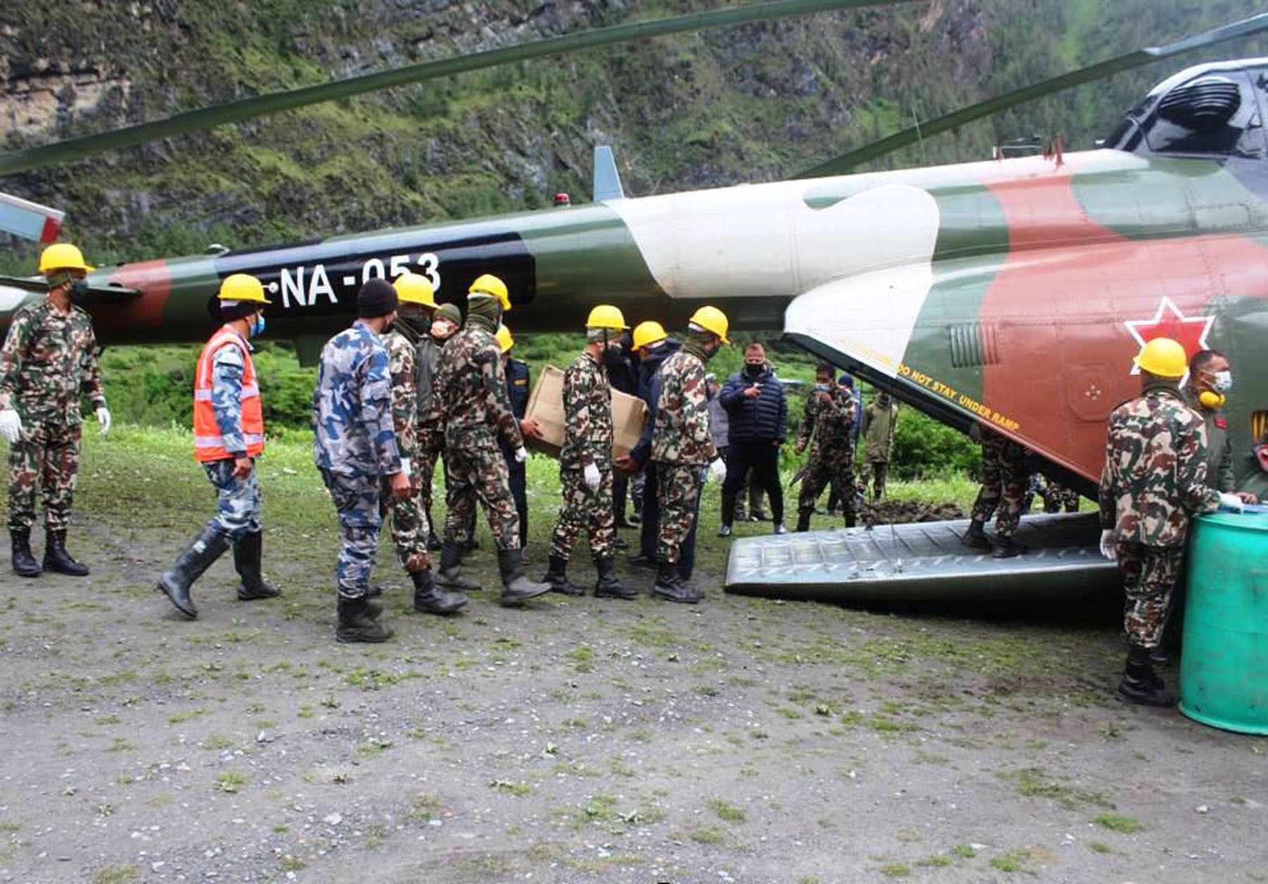 Flood survivors in Manang rescued by helicopters