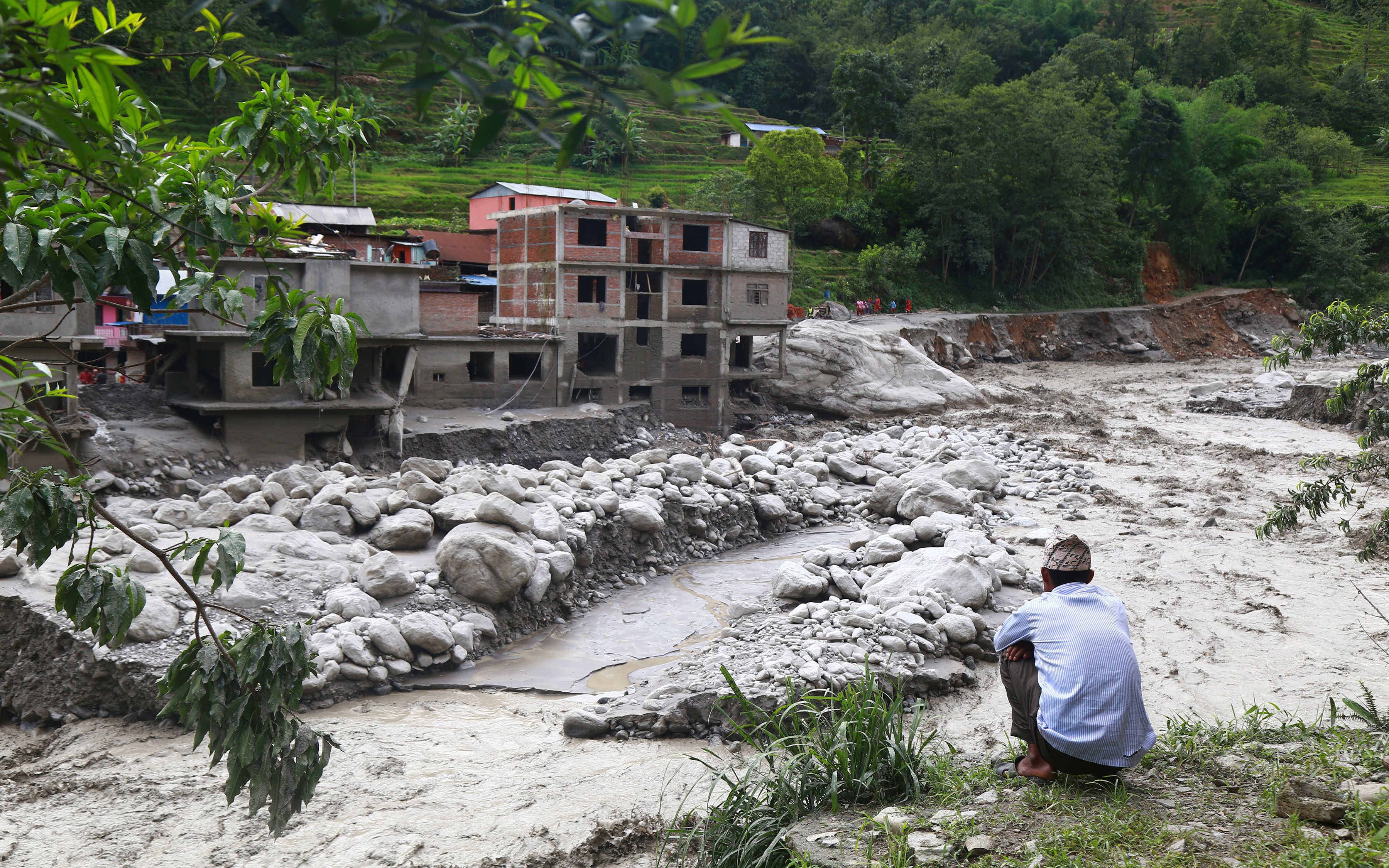 Bhemathang landslide survivors provided relief materials