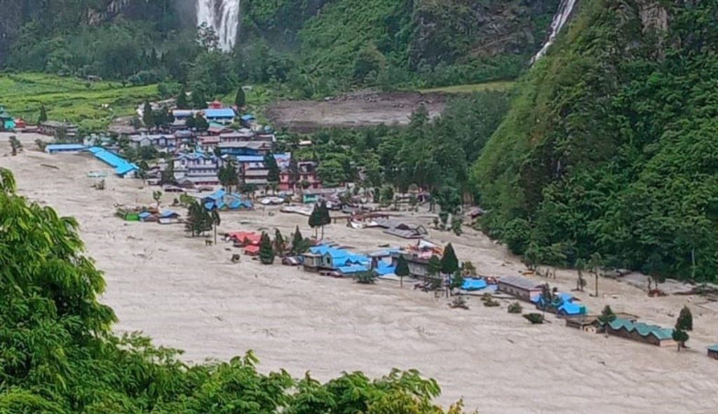 नासोँमा बाढीपहिरोबाट एक अर्बको क्षति