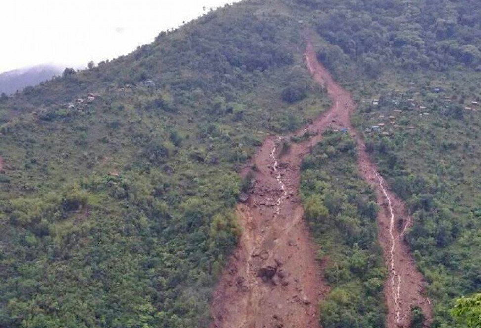 Landslides disrupt several roads in Sankhuwasabha