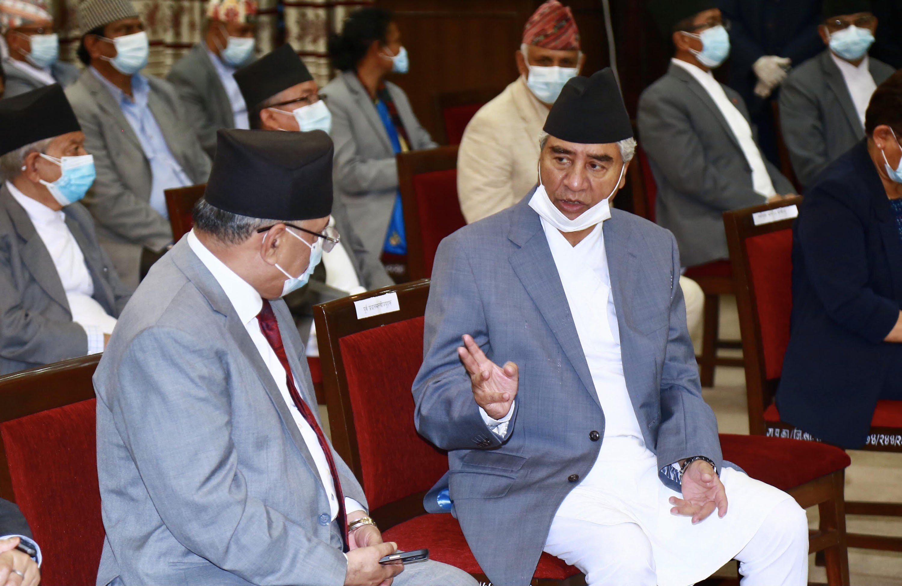 Deuba sworn-in as prime minister at Shital Niwas