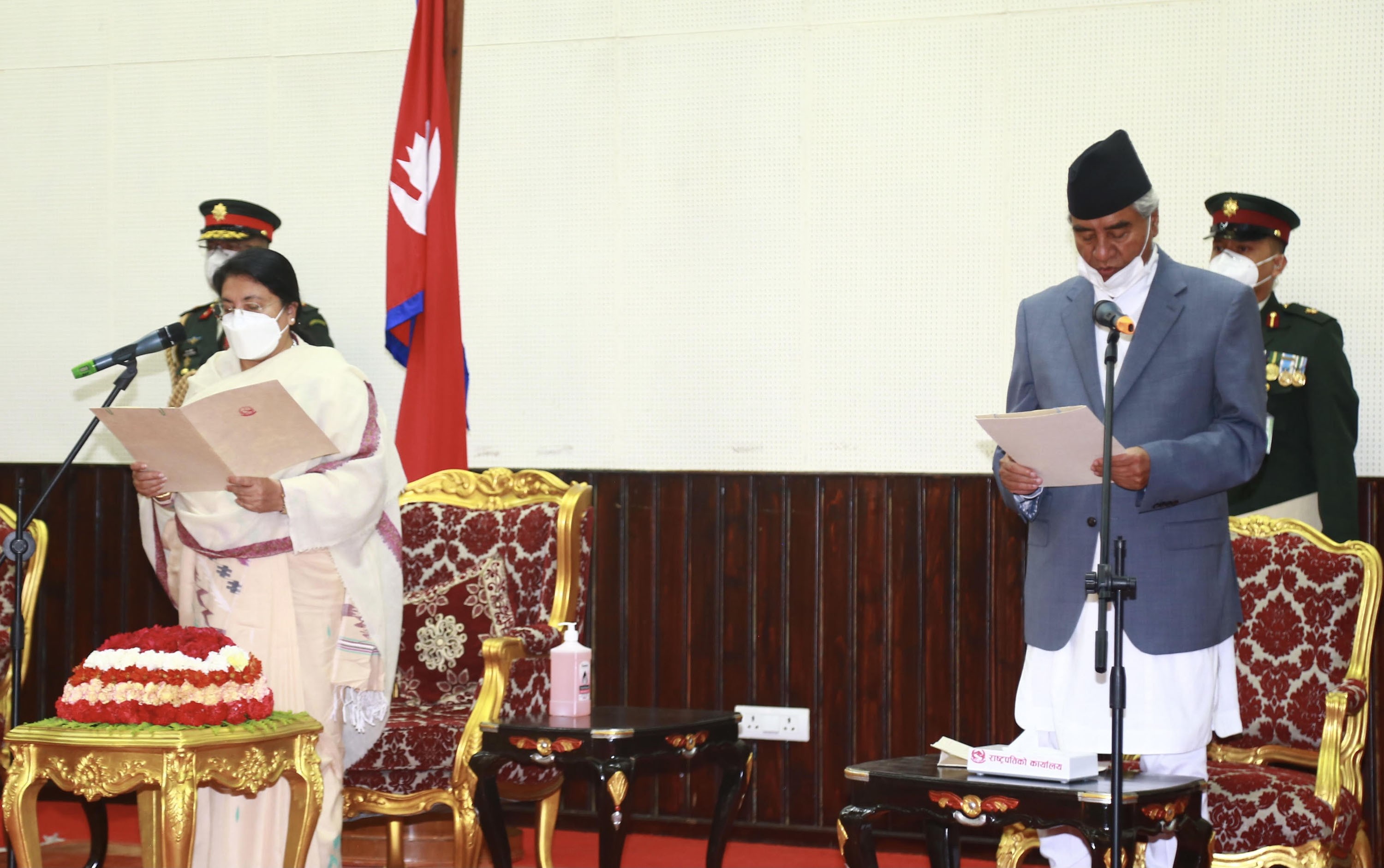 Prime Minister Deuba takes oath of office