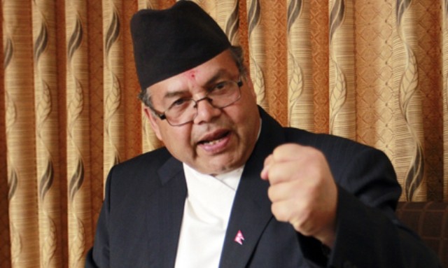 UML leader Khanal urges party lawmakers to give trust vote to PM Deuba