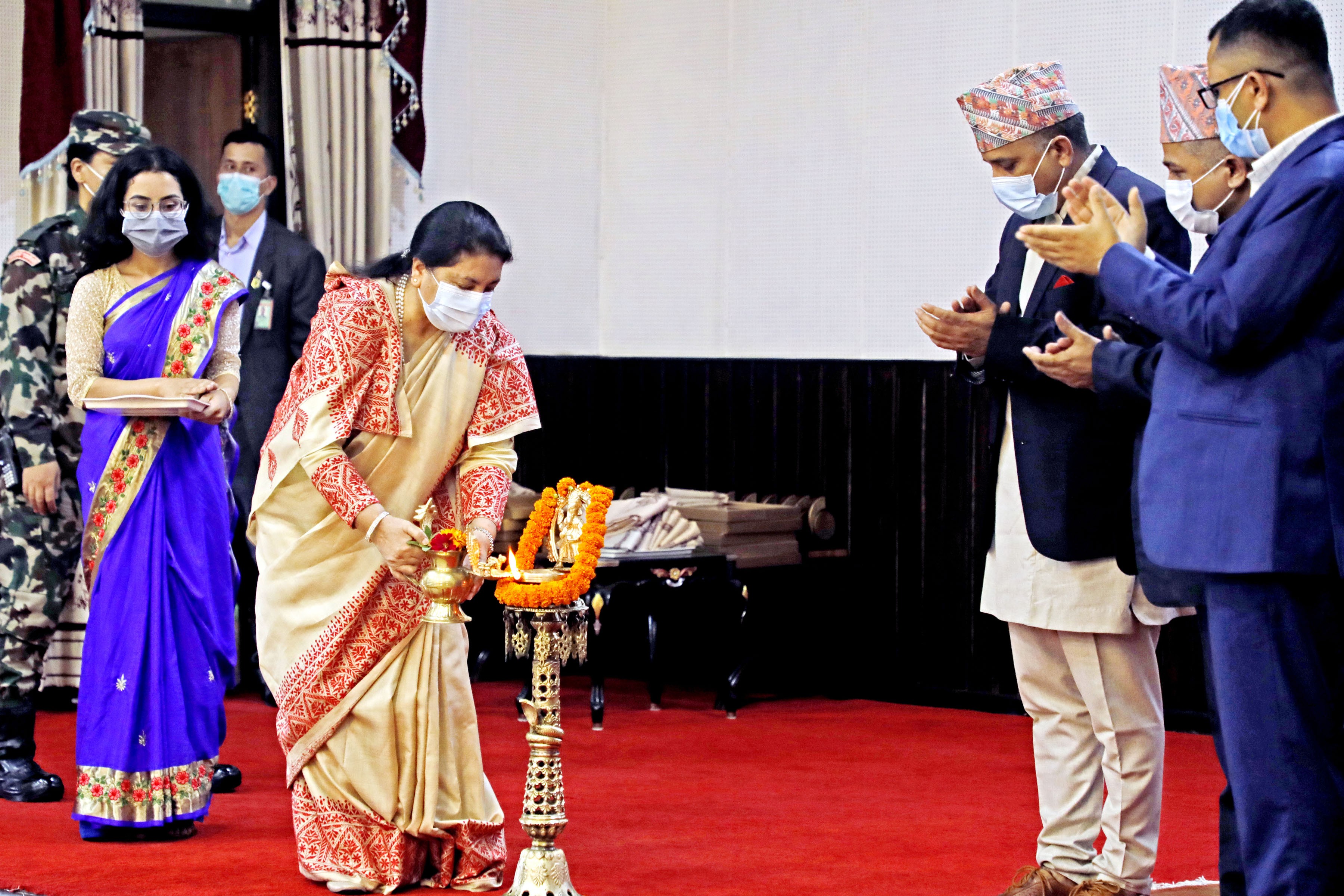 Vaccines against COVID-19 should be provided to all soon: President Bhandari