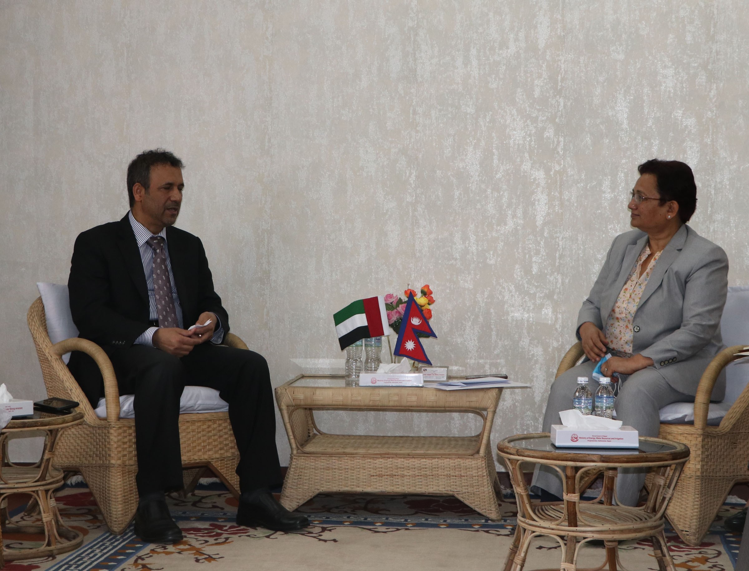 UAE ambassador calls on Energy Minister Bhusal