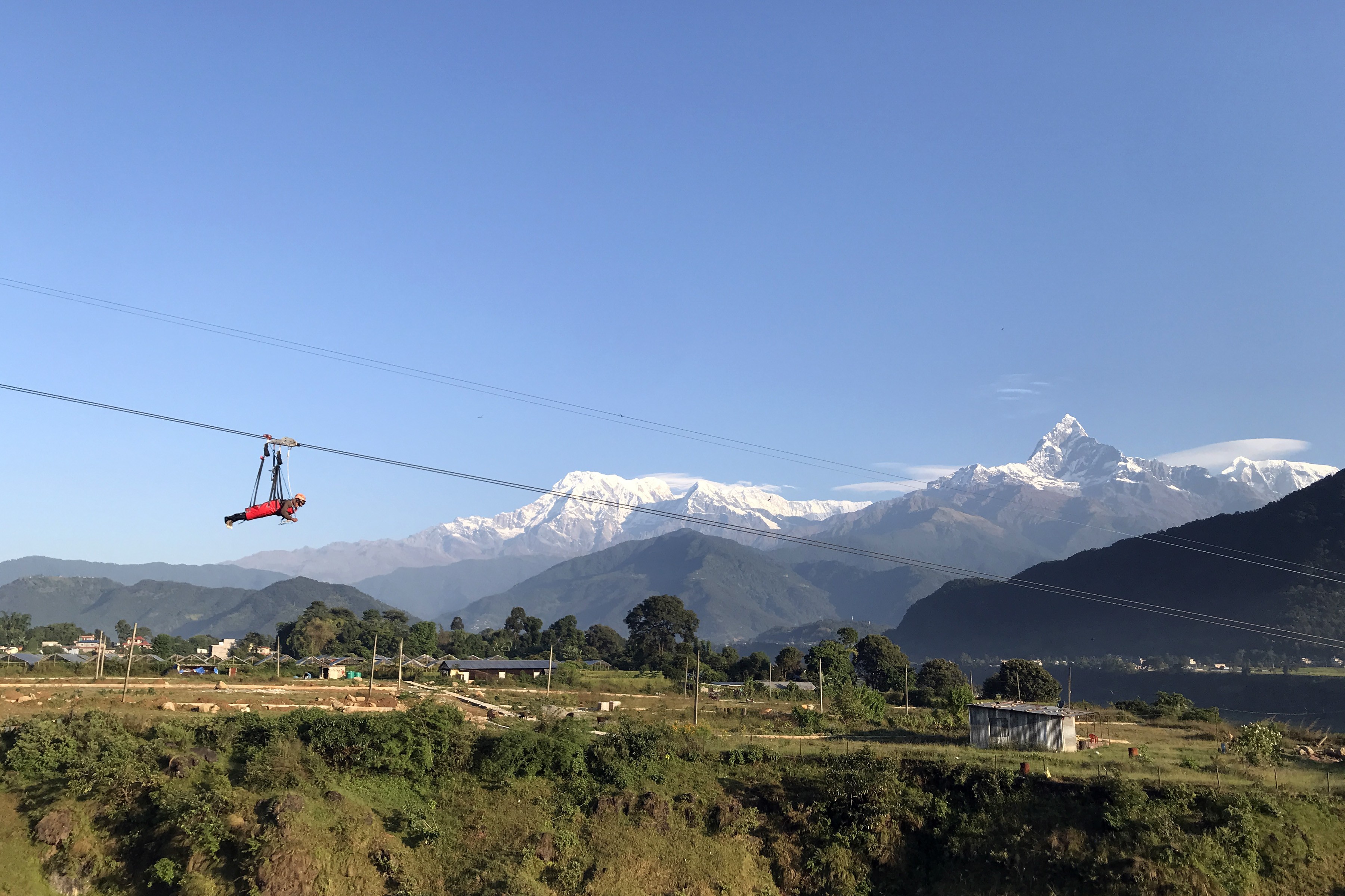 पोखरामा ‘सुपरम्यान जिपलाइन’ 
