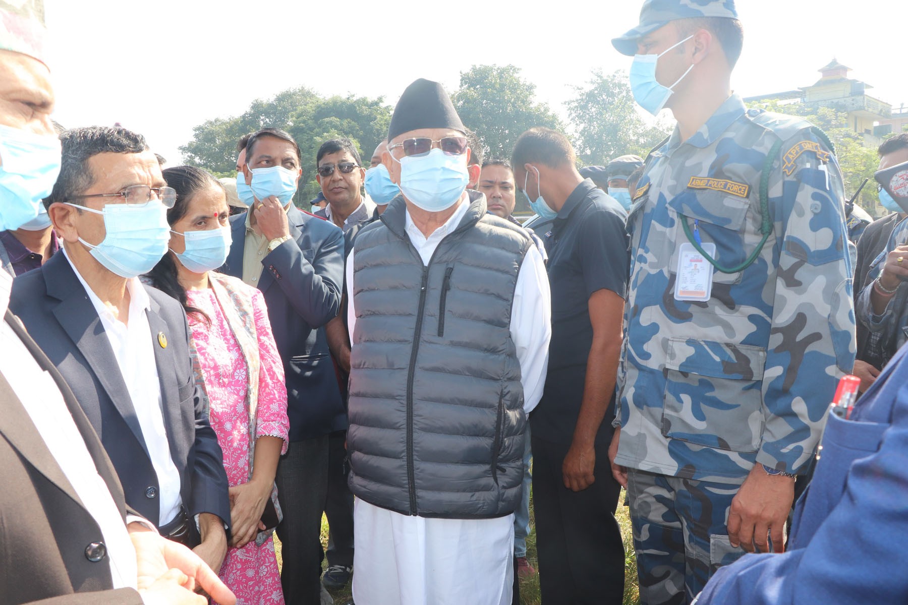 अध्यक्ष ओलीद्वारा महाधिवेशन उद्घाटनस्थल निरीक्षण