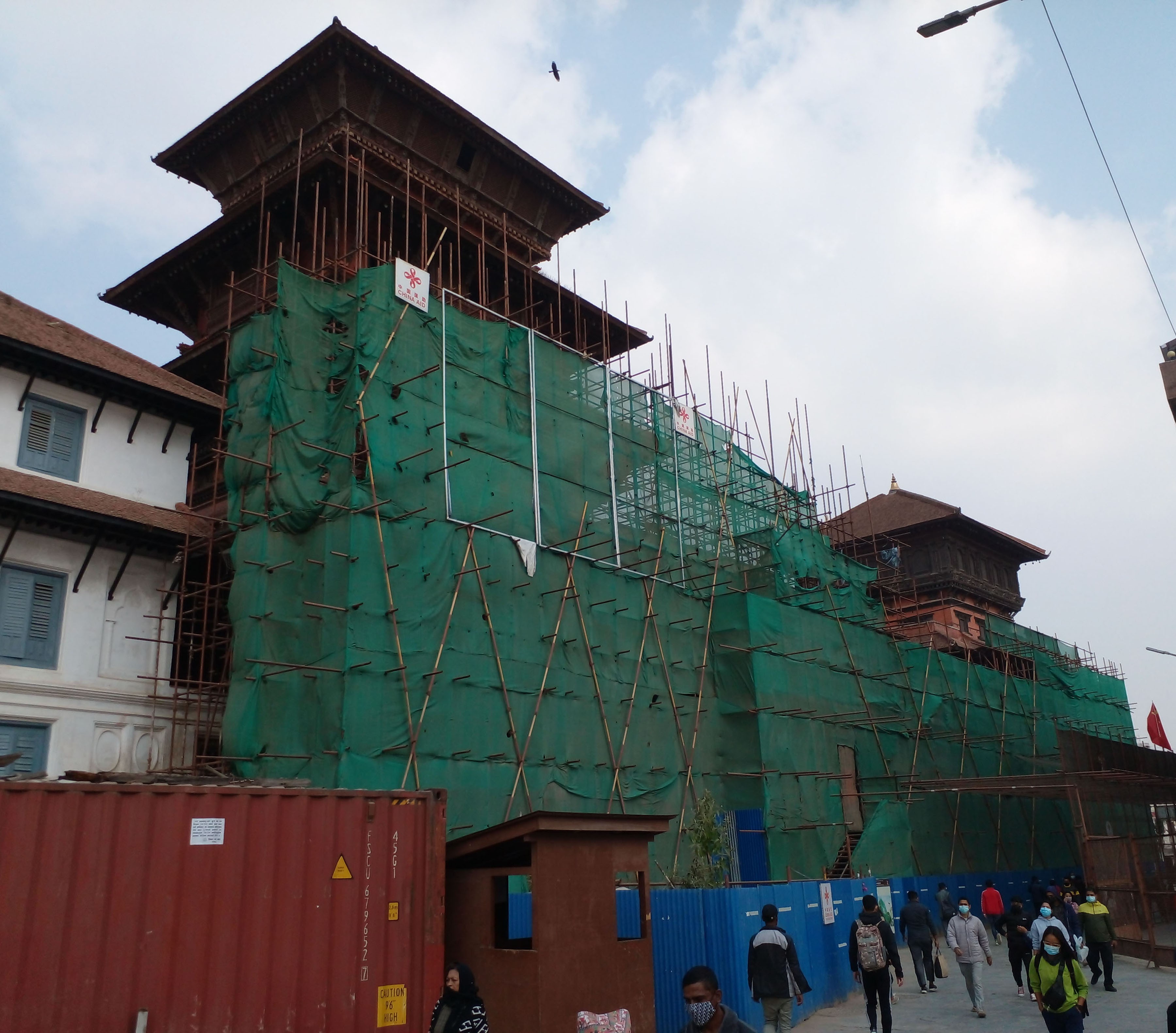 चिनियाँ कामदार रोकिँदा नौतले दरबार पुनःनिर्माण अवरुद्ध