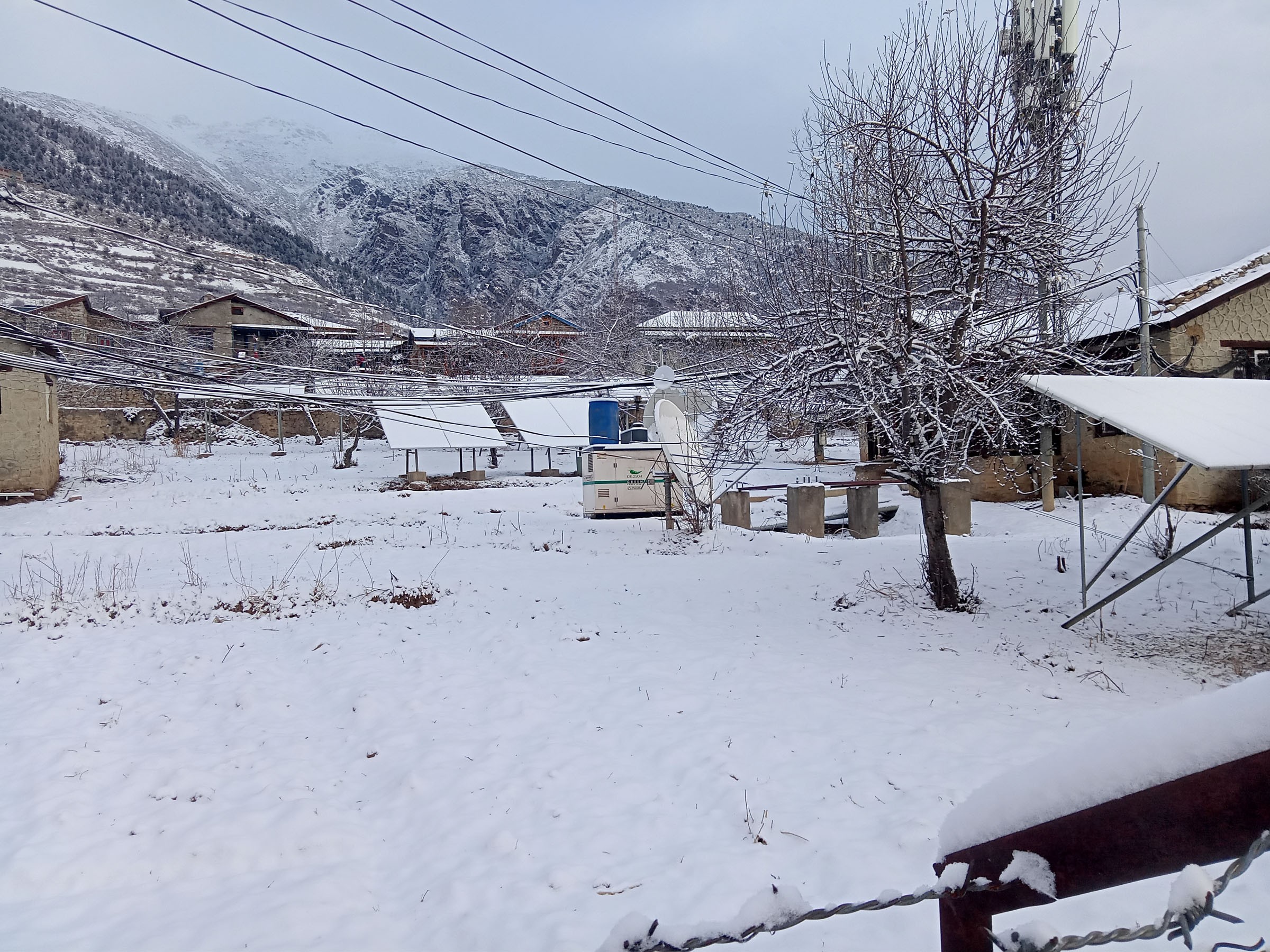 Snowfall in Humla, people's life difficult