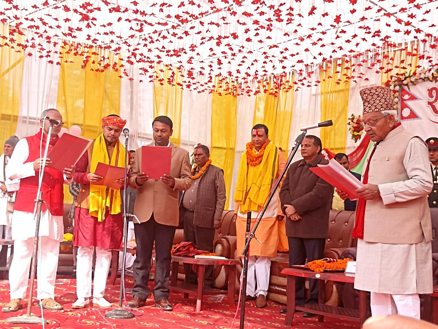 मधेसका मुख्यमन्त्रीद्वारा शपथ ग्रहण